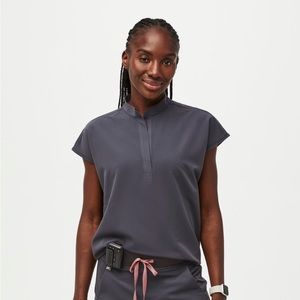 Women's Charcoal
Rafaela™ -
Oversized Scrub
Top